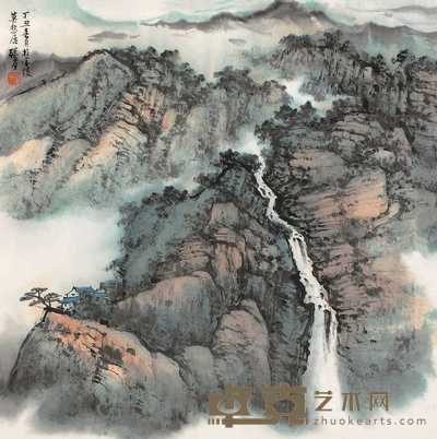 张尔宾 山水 镜心 45×44.5cm